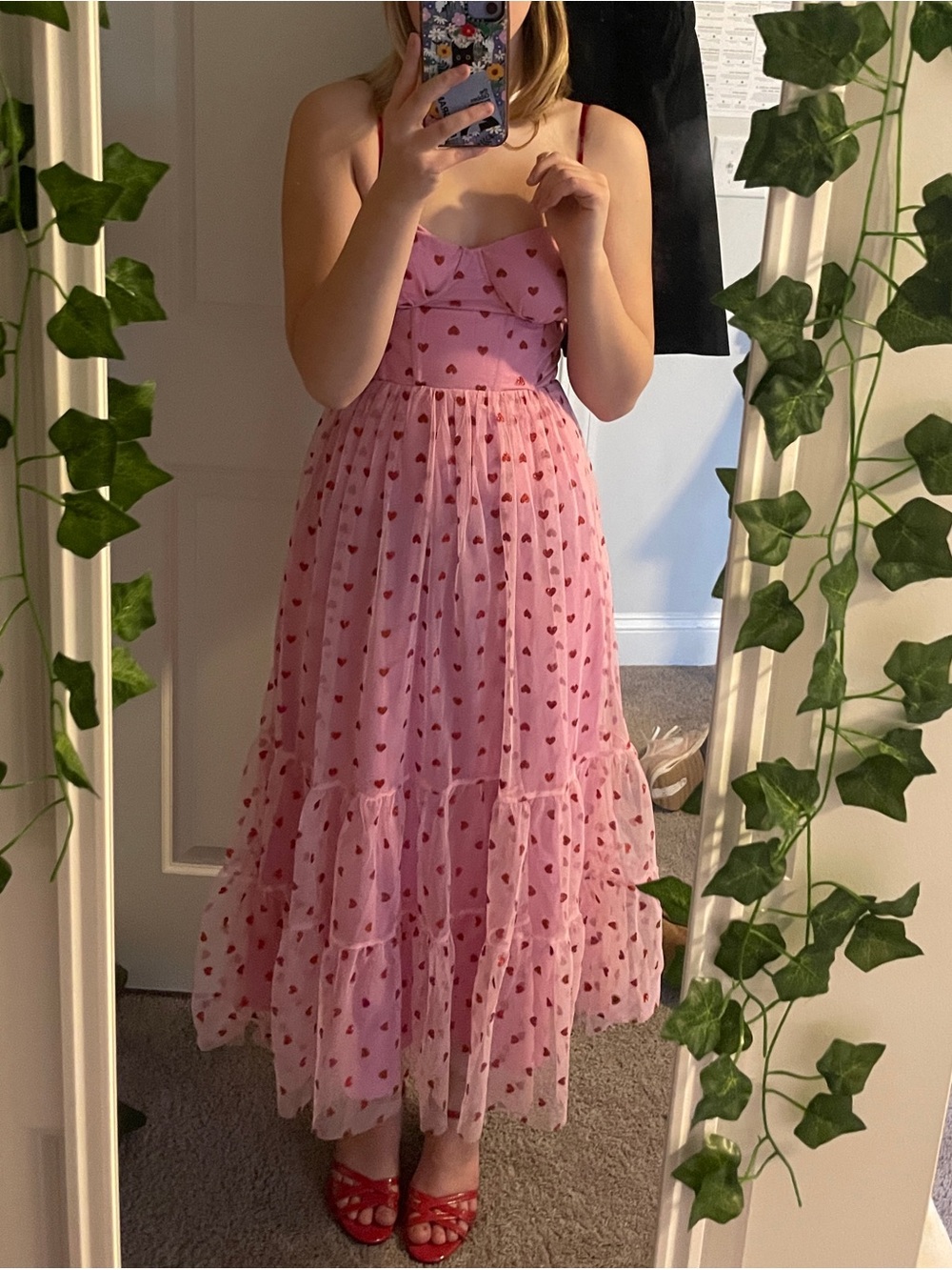 Betsey Johnson Heart Corset Dress!